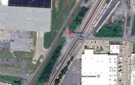 A satellite photo from Google Maps shows the affected area of McFarland Road that will be closed Wednesday, October 22nd 