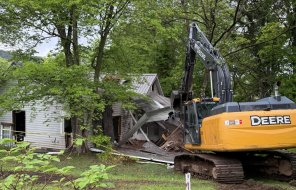 Dalton Public Works demolished a house on Penrose Drive 